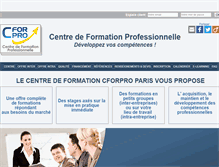 Tablet Screenshot of cforpro.com